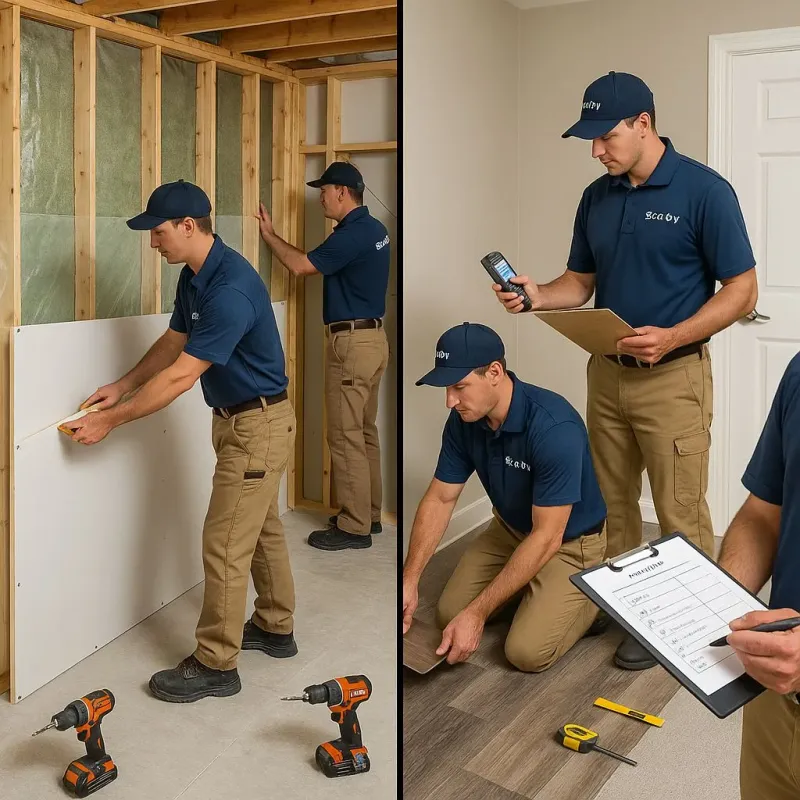 Repairs and Reconstruction process in Athens, PA